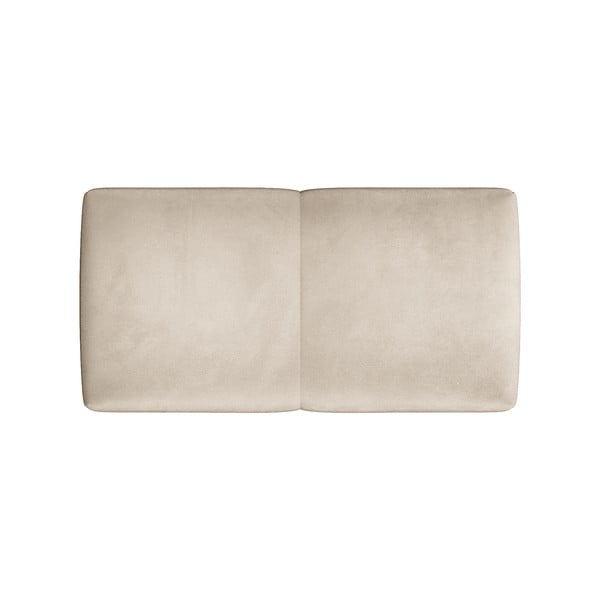 Bracciolo in velluto beige per divano componibile Rome Velvet - Cosmopolitan Design-image-2