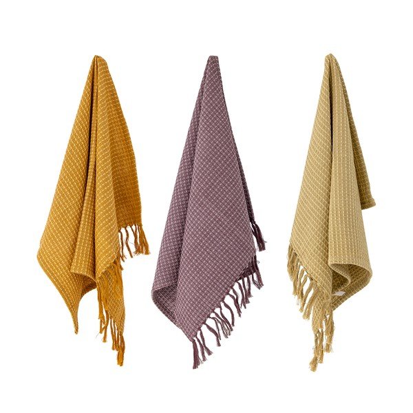 Set di 3 asciugamani in cotone 70x45 cm Paprika - Bloomingville-image-2