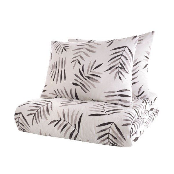 Set con copriletto e federa bianco in cotone renforcé 240x225 cm Folla – Mijolnir