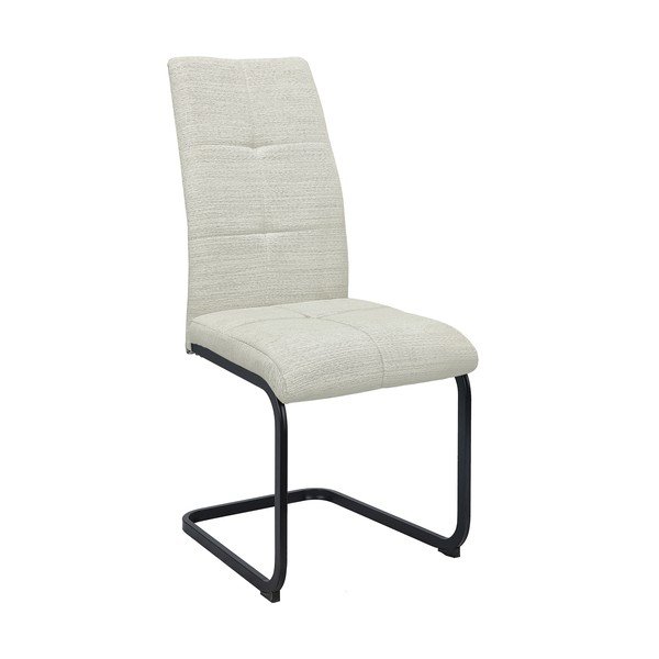 Sedie da pranzo in set color crema in tessuto 2 pz Calgoty – Støraa
