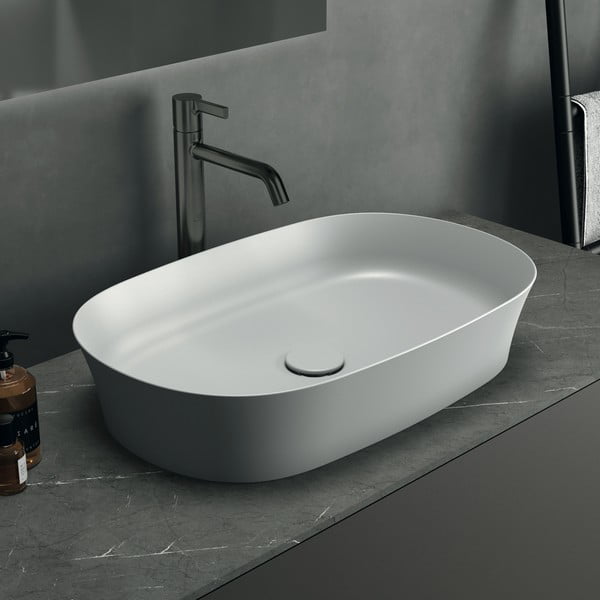 Lavabo in ceramica bianca 60x38 cm Ipalyss - Ideal Standard-image-1