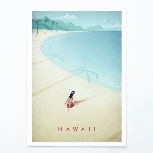 Poster Hawaii, 30 x 40 cm - Travelposter