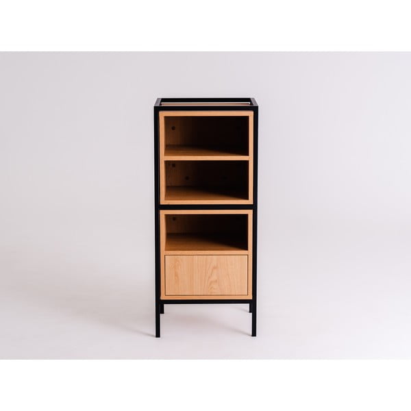 Libreria nera in rovere 45x102 cm Skap - CustomForm-image-3