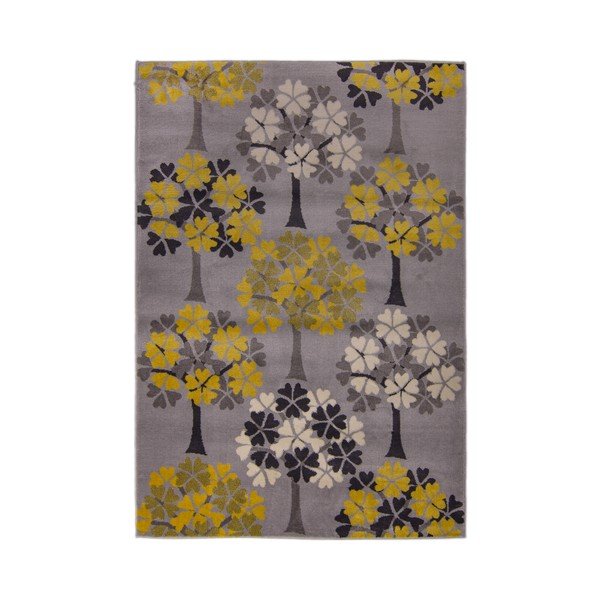 Tappeto Blossom Tree Ocra, 160 x 230 cm - Flair Rugs