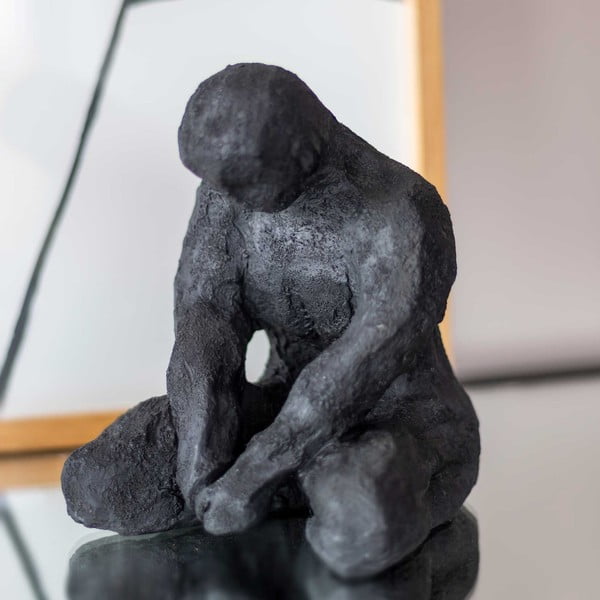 Statua in poliresina (altezza 15 cm) Meditating Man - Mette Ditmer Denmark-image-4