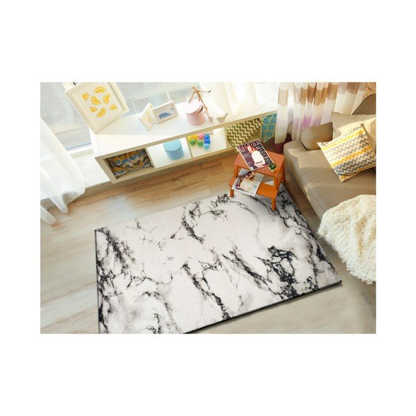 Tappeto bianco adatto per esterni Kaunas, 200 x 290 cm - Universal-image-1