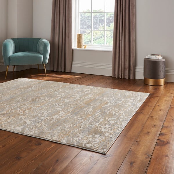 Tappeto dorato e greige 160x235 cm Imperial Gold – Think Rugs-image-2