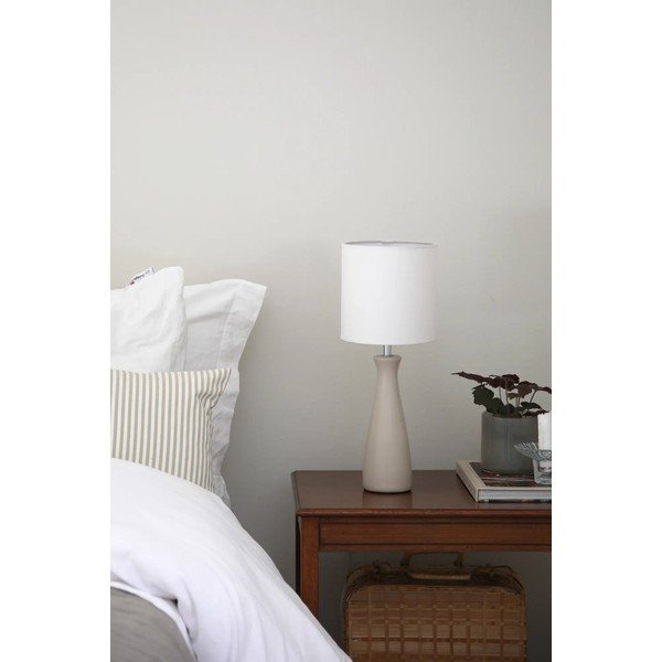 Lampada da tavolo color crema con paralume in tessuto (altezza totale 42 cm) Birillo – Markslöjd-image-2