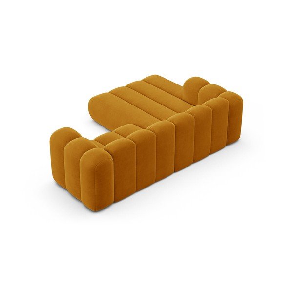 Divano angolare giallo ad angolo sinistro Lupine - Micadoni Home-image-3