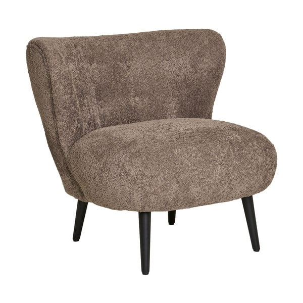 Poltrona marrone in tessuto bouclé Covelo - House Nordic