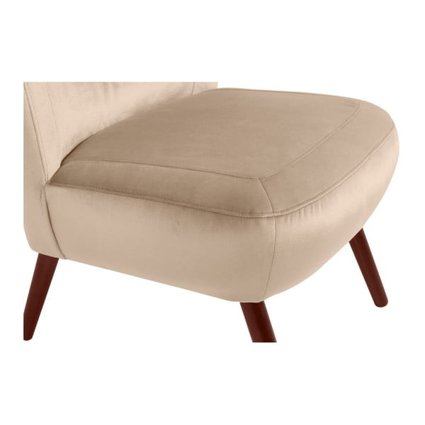 Poltrona beige Velluto Sari - Max Winzer-image-4