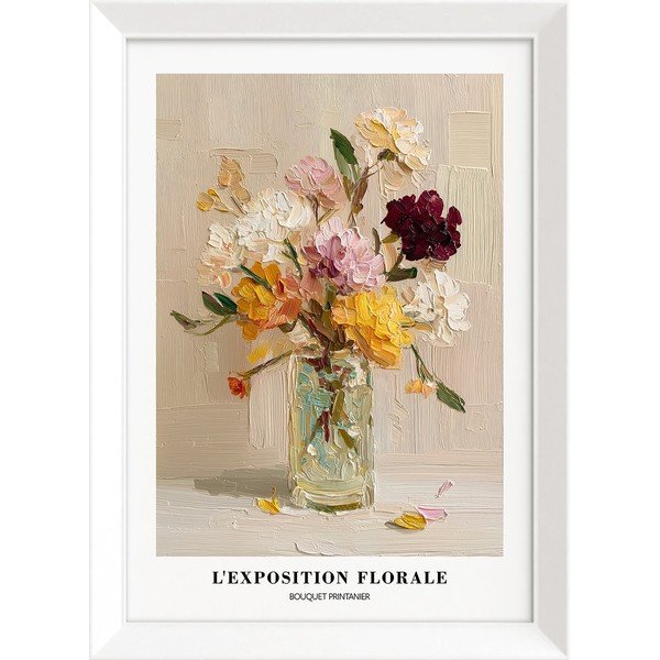 Dipinto stampato con cornice inclusa 56x75 cm Sunny Bouquet – Styler
