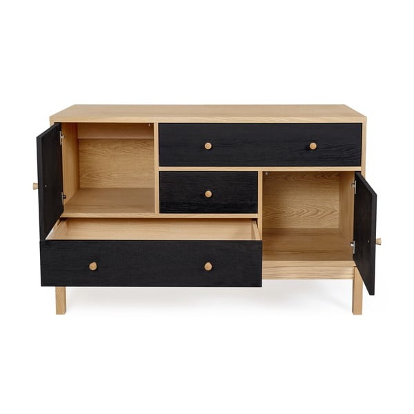 Cassettiera nera e marrone AbbeyWood - Woodman-image-4