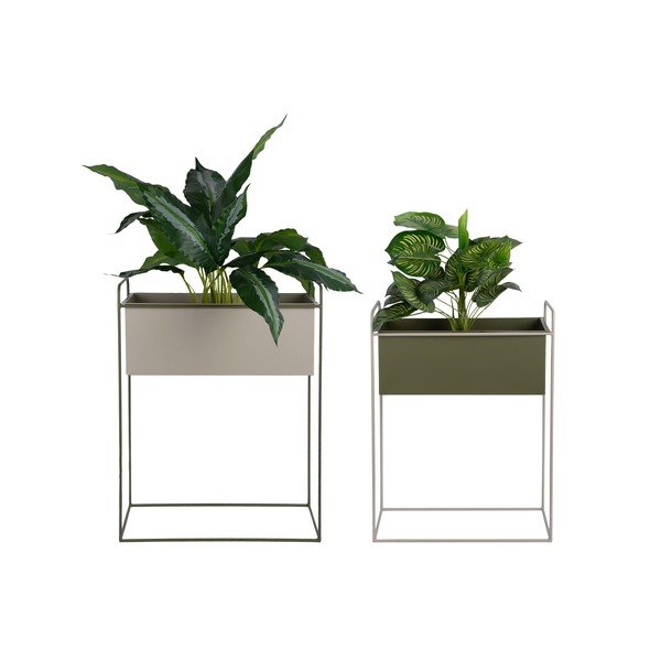 Set di supporti per fiori in metallo 2 pz (altezza totale 65 cm) Reina – PT LIVING-image-2