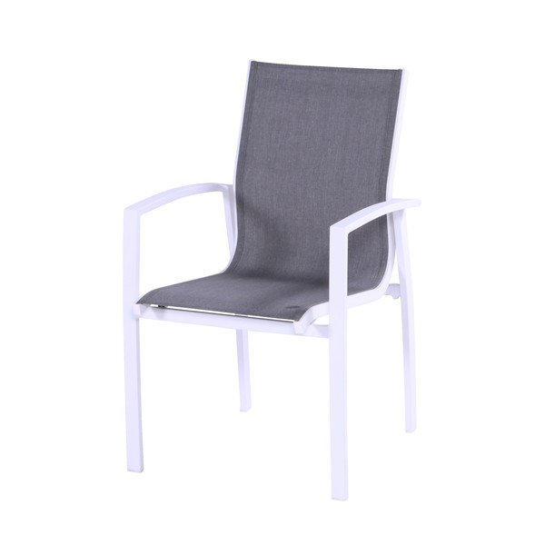 Sedia da giardino bianco-grigio Canterbury - Hartman