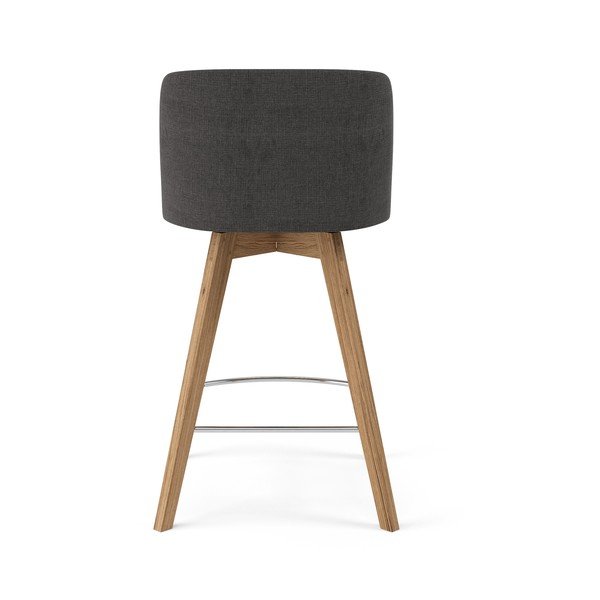 Set di 2 sedie da bar grigie Tom, altezza 89 cm - Tenzo-image-3