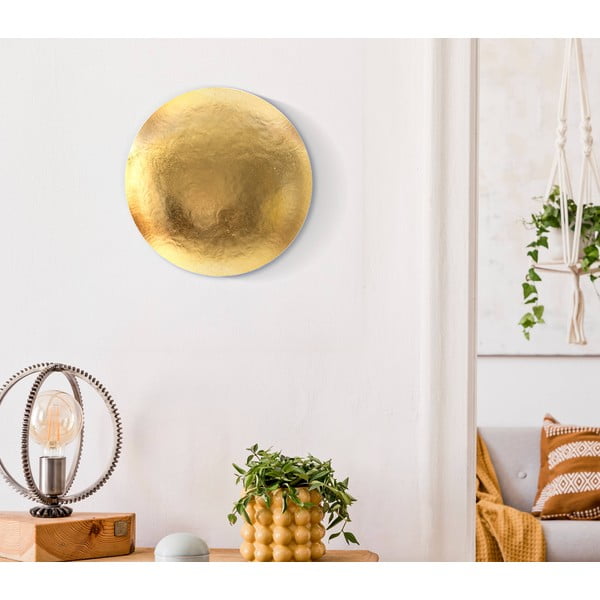 Lampada da parete in colore oro Goldy Round - Mauro Ferretti-image-1