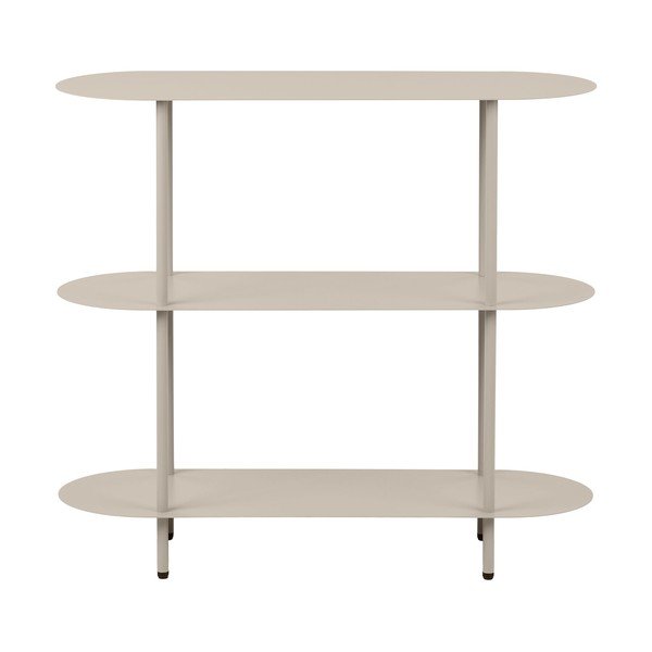 Scaffale beige in metallo 90x81x31 cm Rieti – House Nordic