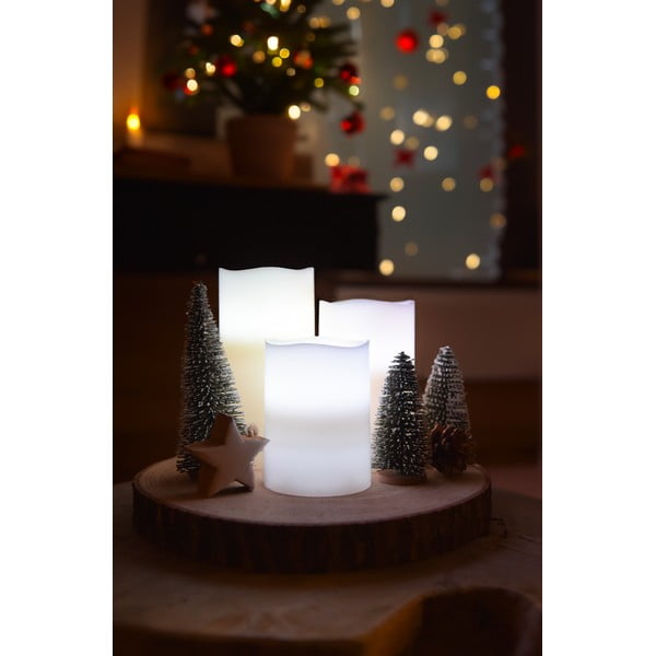 Set di 3 candele a a LED (altezza 10 cm) - Hilight-image-2