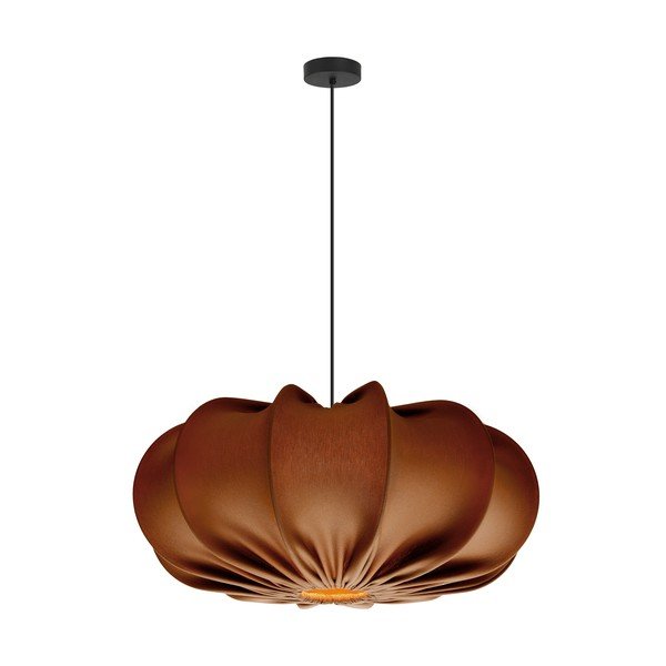 Lampadario marrone con paralume in tessuto ø 52 cm Cafee – Candellux Lighting-image-4