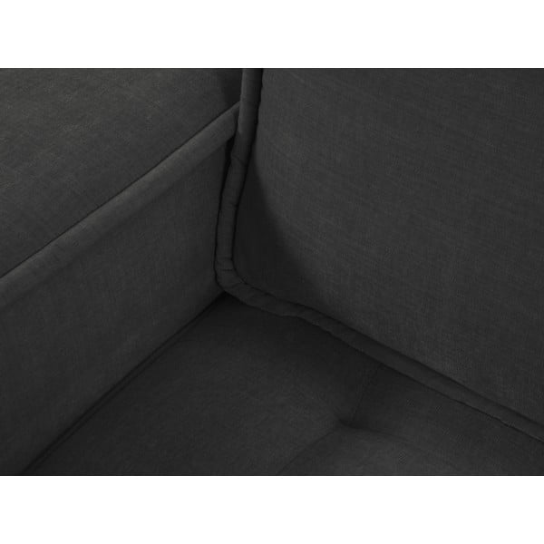 Divano nero 212 cm Mike - Micadoni Home-image-1