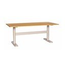 Scrivania con piano effetto rovere 90x190 cm Tona – Hübsch