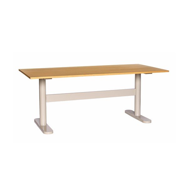 Scrivania con piano effetto rovere 90x190 cm Tona – Hübsch