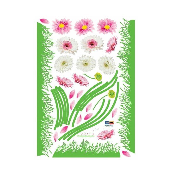 Adesivo Fanastick Gerbera ed erba colorata - Ambiance-image-1
