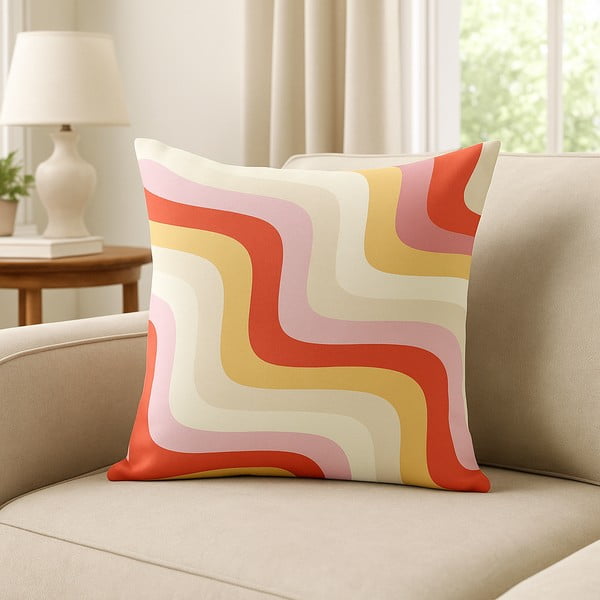 Federa decorativa 43x43 cm Creamy Raspberry Swirl – Mila Home-image-3