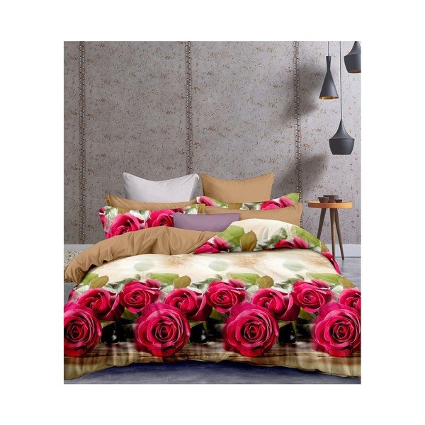 Biancheria da letto reversibile in microfibra Emerland Anastasia, 155 x 220 cm - DecoKing-image-1