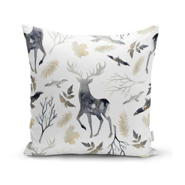 Set di 4 federe natalizie e runner da tavolo Foresta di Natale - Minimalist Cushion Covers-image-1