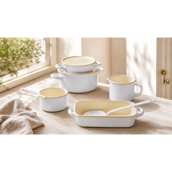 Tazza bianca 1,12 l Enamel – Ego Dekor-image-1
