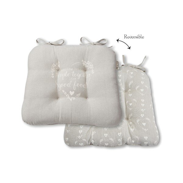 Oboustranný podsedák z bavlny Cooksmart England Food for Thought