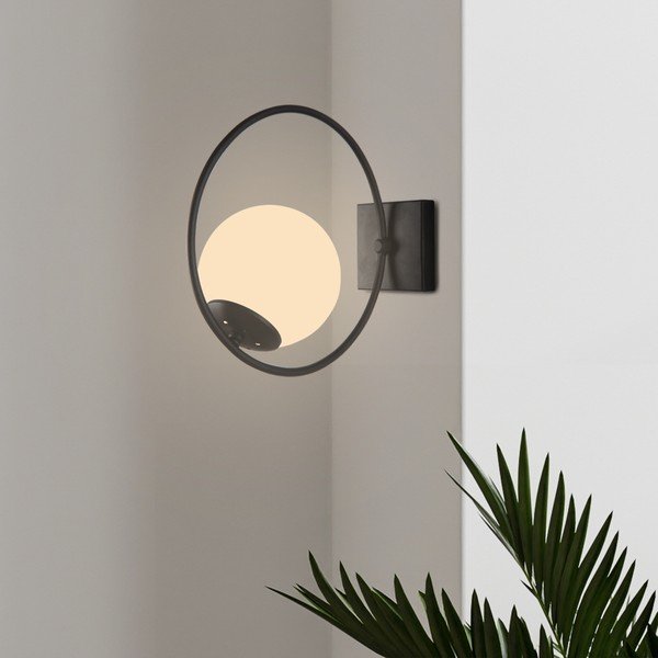 Lampada da parete nera ø 15 cm Ates – Squid Lighting-image-1