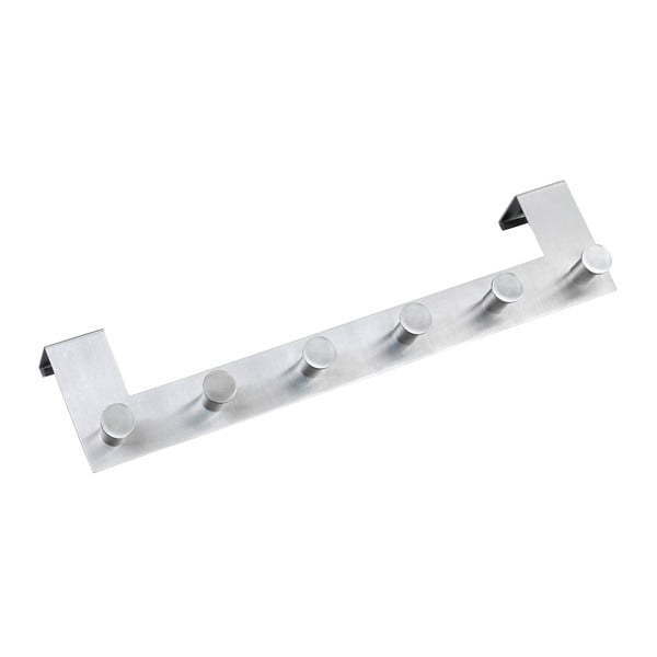 Appendino per porta con 6 ganci in argento Celano - Wenko-image-2