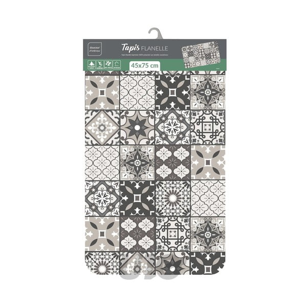 Tappeto grigio 45x75 cm Gaston – douceur d'intérieur-image-2