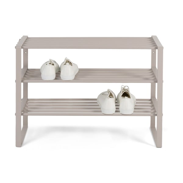 Scarpiera grigio tortora in metallo 70x48,5x29 cm Rex – Spinder Design-image-2