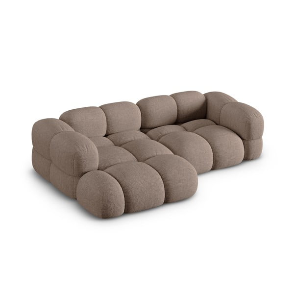 Divano angolare marrone (con penisola a sinistra/con chaise lounge) Loretto – Cosmopolitan Design-image-2