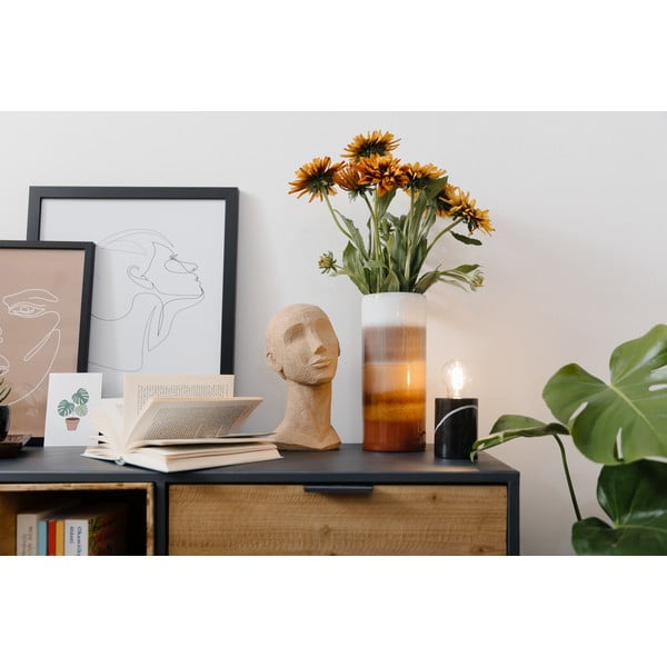 Vaso in gres beige-marrone Sorrell, altezza 30 cm - Premier Housewares-image-1