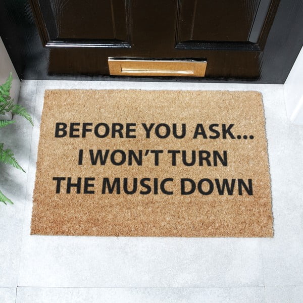 Zerbino in cocco 40x60 cm Loud Music - Artsy Doormats-image-2