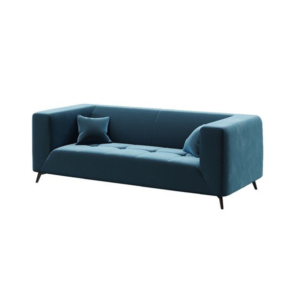 Divano in velluto blu , 217 cm Toro - MESONICA-image-2