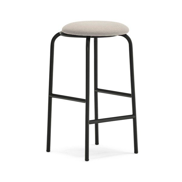 Sgabello da bar nero in metallo Eclipse – Teulat-image-3