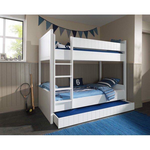 Cassetto bianco sotto il letto dei bambini Robin - Vipack-image-1