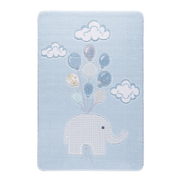 Tappeto per bambini azzurro Sweet Elephant, 133 x 190 cm - Conceptum Hypnose