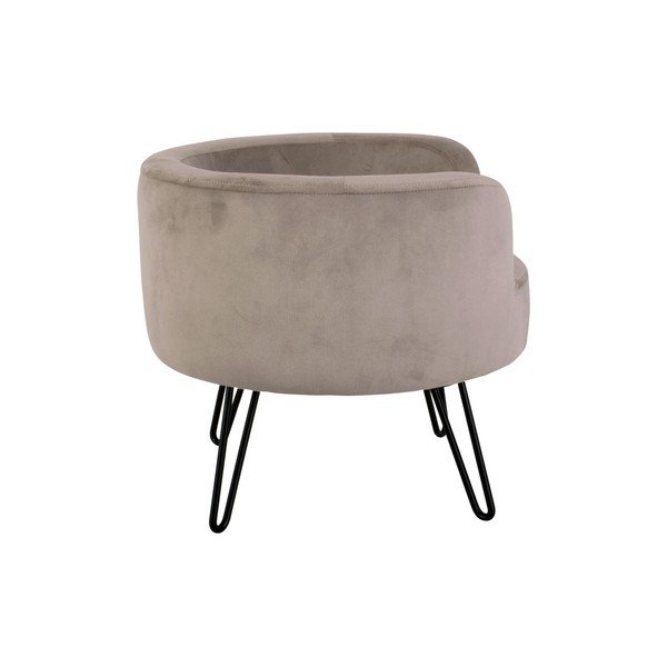 Letto in velluto grigio per animali domestici Throne - Leitmotiv-image-3