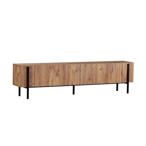 Mobile TV di colore naturale con effetto pino 180x45x30 cm Nexus – Kalune Design