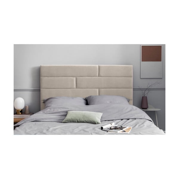 Testata imbottita beige 160x120 cm NY - Cosmopolitan Design-image-3