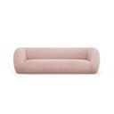 Divano in tessuto bouclé rosa chiaro 230 cm Essen - Cosmopolitan Design