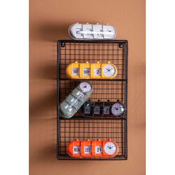 Mensola nera in acciaio con ripiani multipli 60 cm Reja – PT LIVING-image-1