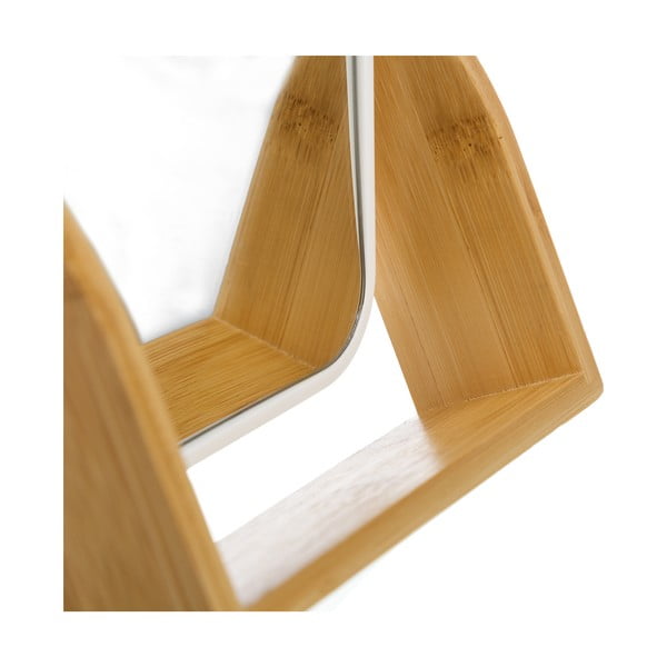 Specchio per make-up con telaio in bambù 16x19,5 cm – Casa Selección-image-1